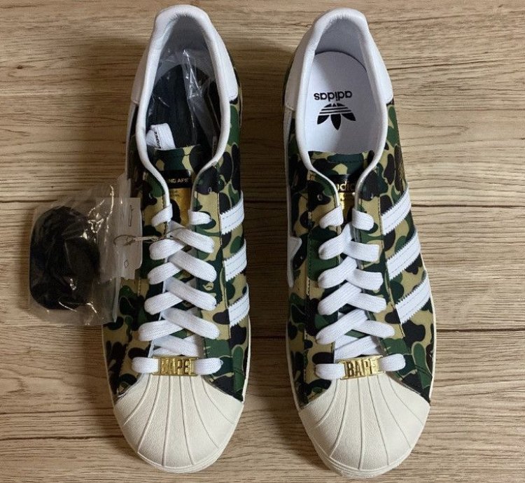 Bape Adidas Superstar Abc Camo Green Ds Size 11 280