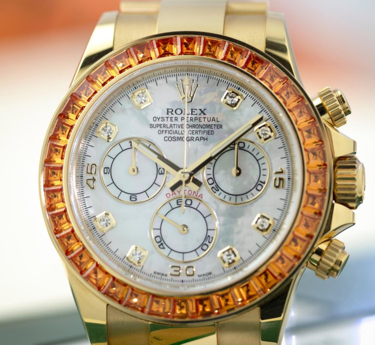 Rolex Daytona Orange Sapphire Saco