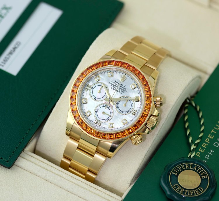 Rolex Daytona Orange Sapphire Saco