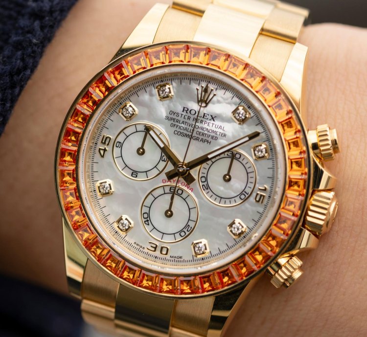 Rolex Daytona Orange Sapphire Saco