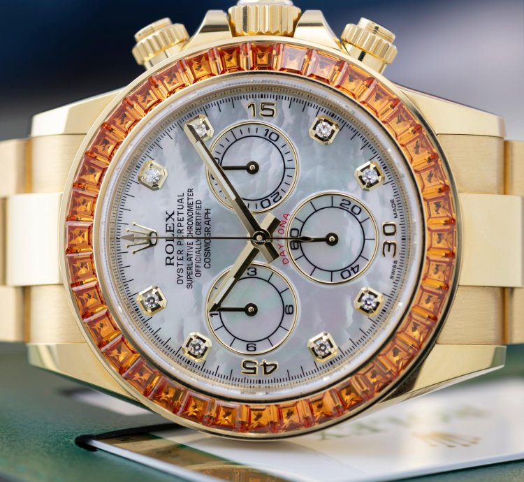 Rolex Daytona Orange Sapphire Saco