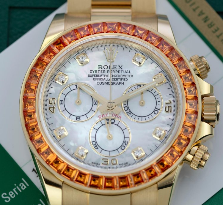 Rolex Daytona Orange Sapphire Saco
