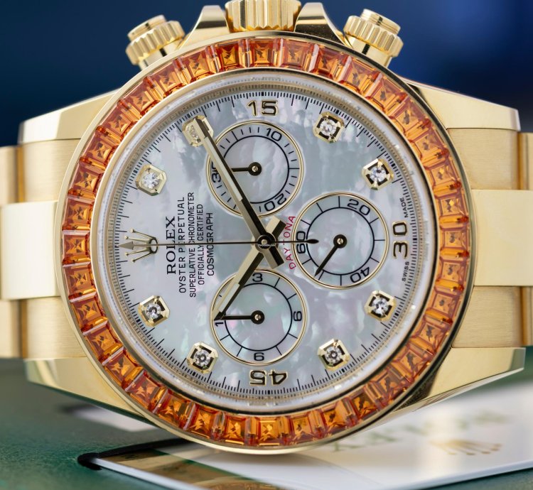Rolex Daytona Orange Sapphire Saco