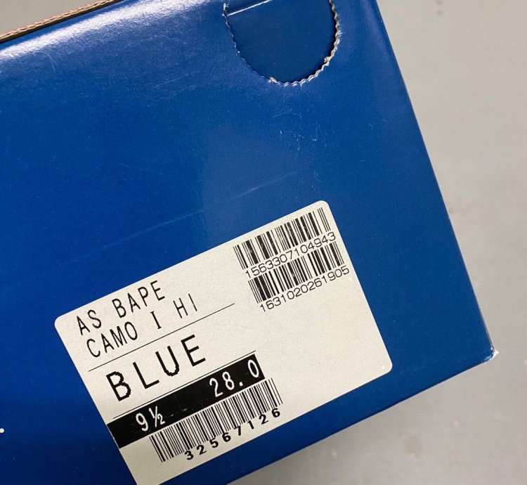 Bape Ape Sta Hi Canvas Abc Blue Camo