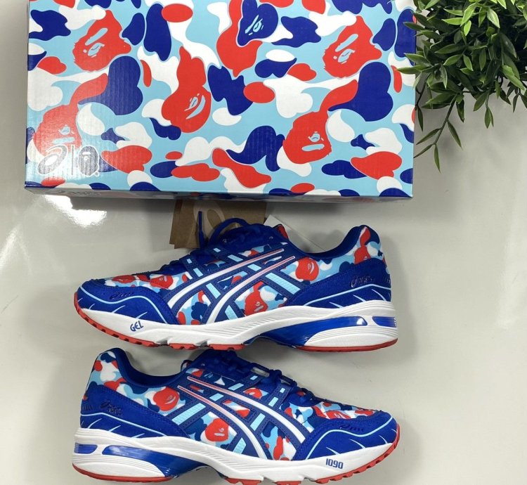 Bape Asics Gel-1090 France Camo 2021