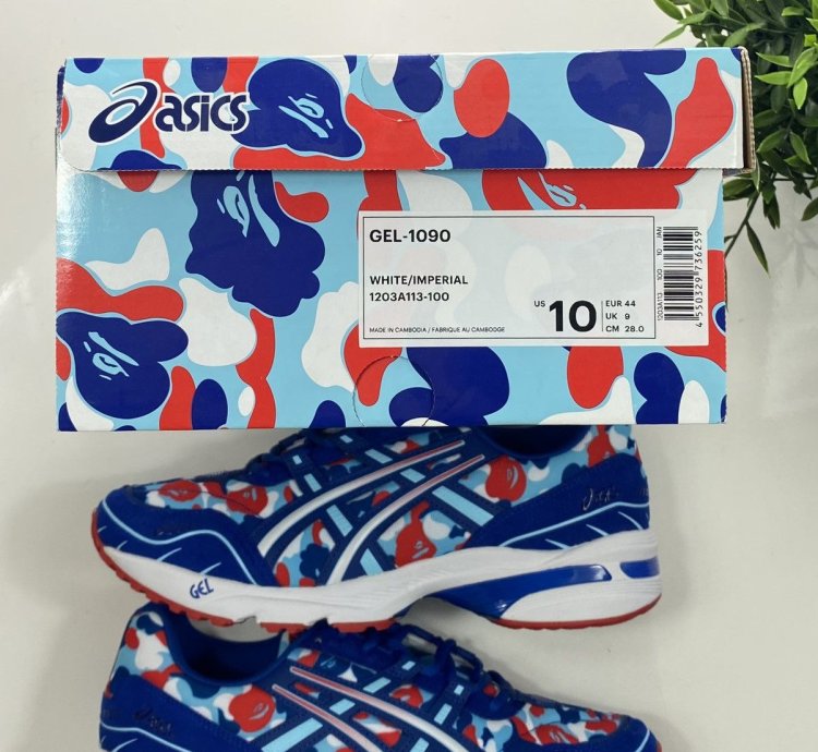 Bape Asics Gel-1090 France Camo 2021