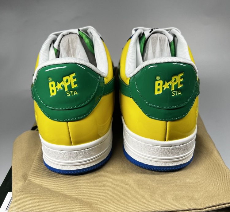 Bape Bape Sta 1 Blue Yellow Green - Size 9 5