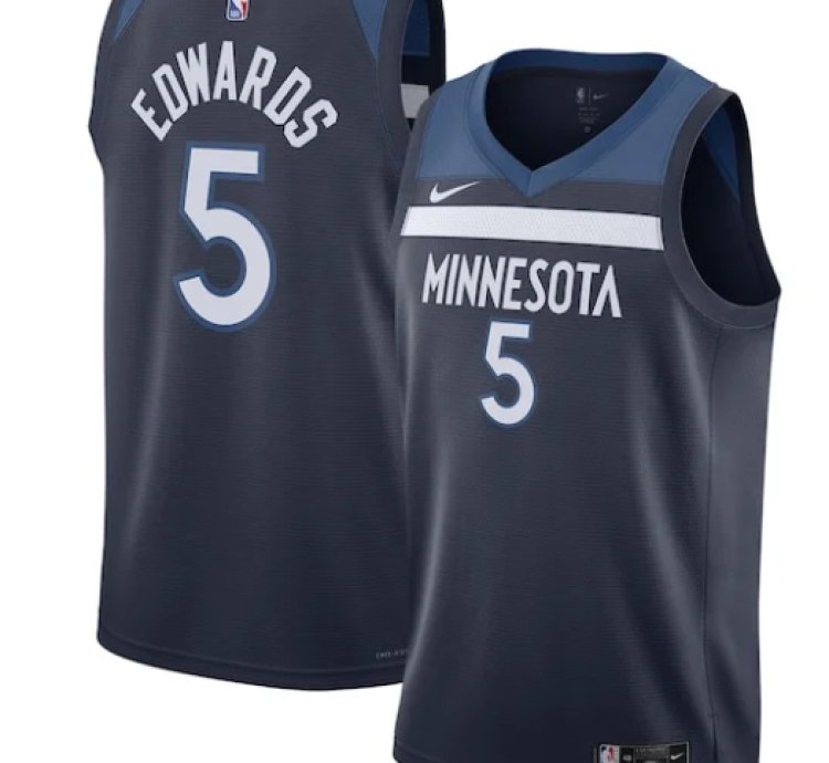 Anthony Edwards Minnesota Timberwolves Nike Unisex Swingman Jersey - Icon Edition - Navy