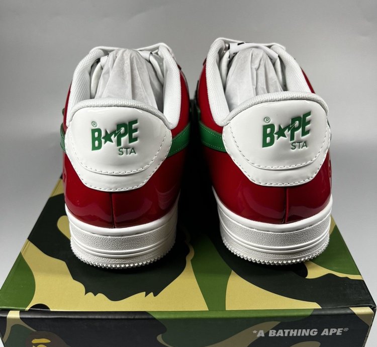 Bape Bape Sta 1 Green White Red - Size 10