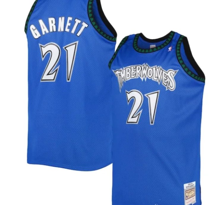 Kevin Garnett Minnesota Timberwolves Big Tall Hardwood Classics 200304 Swingman Jersey - Blue