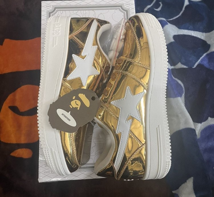 Bape Bapesta Gold Foot Soldier