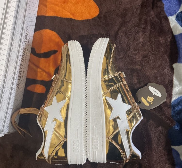 Bape Bapesta Gold Foot Soldier