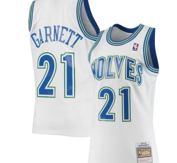 Kevin Garnett Minnesota Timberwolves 199596 Hardwood Classics Swingman Jersey - White