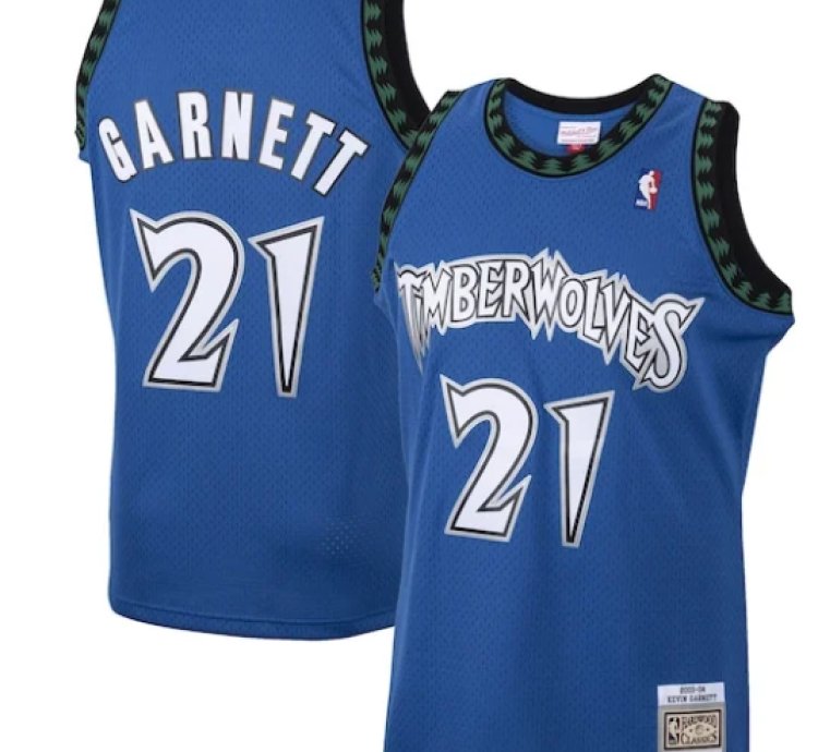 Kevin Garnett Minnesota Timberwolves 200102 Hardwood Classics Swingman Jersey - Blue