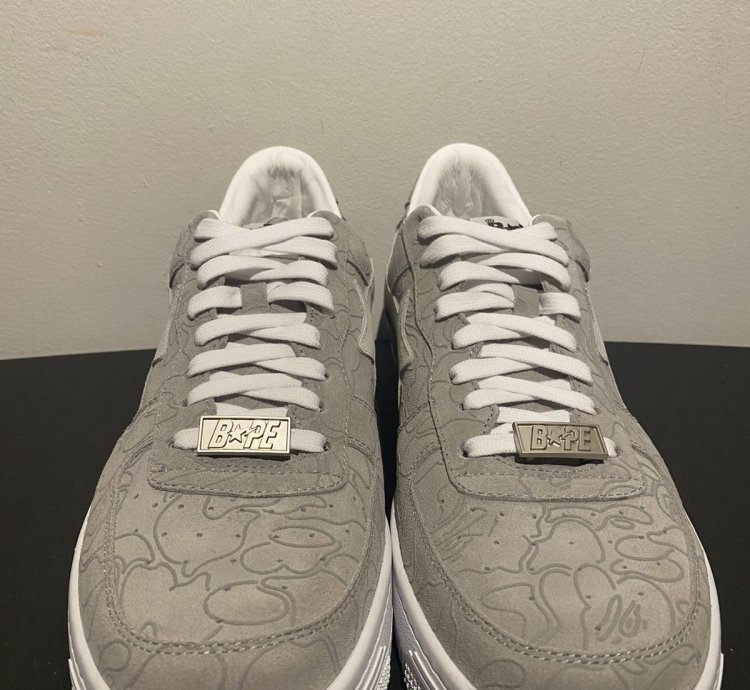 Bape Bapesta Solebox Light Grey