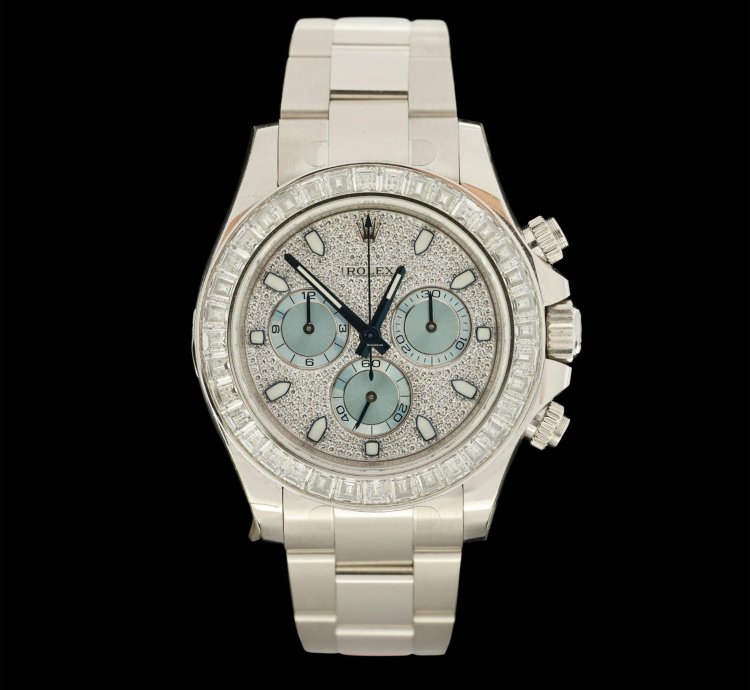 Rolex Daytona Platinum Baguette Ref 116576tbr