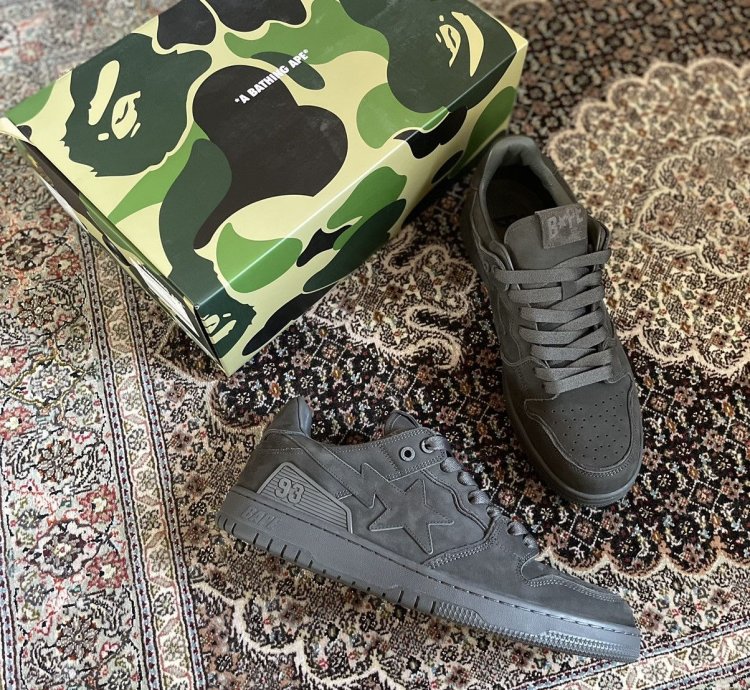 Bape Bathing Ape Sk8 Sta Suede Triple Black Dunks