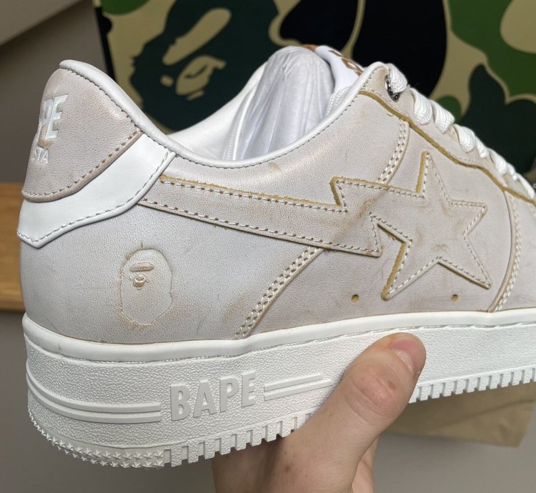 Bape Beige Sta 5 Sneakers