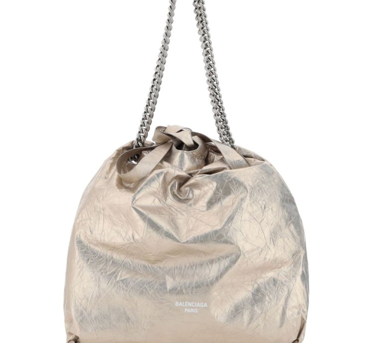 Balenciaga Crush Metallic Tote Bag