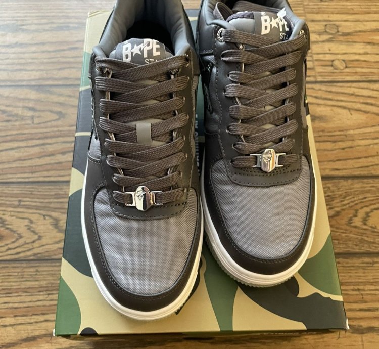 Bape Charcoal Text Code Camo Bapestas
