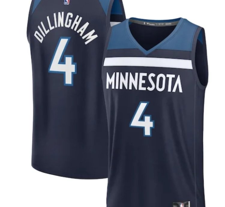 Rob Dillingham Minnesota Timberwolves 2024 Nba Draft Fast Break Player Jersey - Icon Edition - Navy