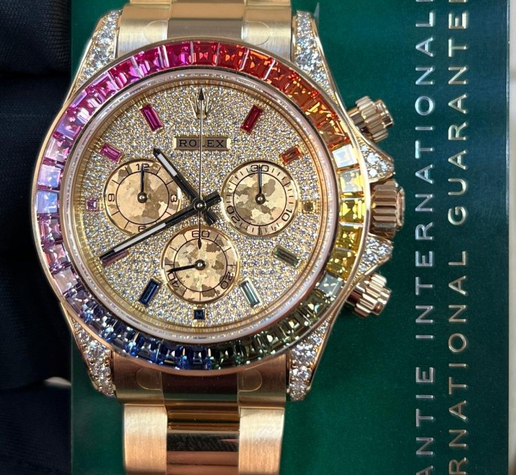 Rolex Daytona Rainbow Pave Dial Off Catalogue