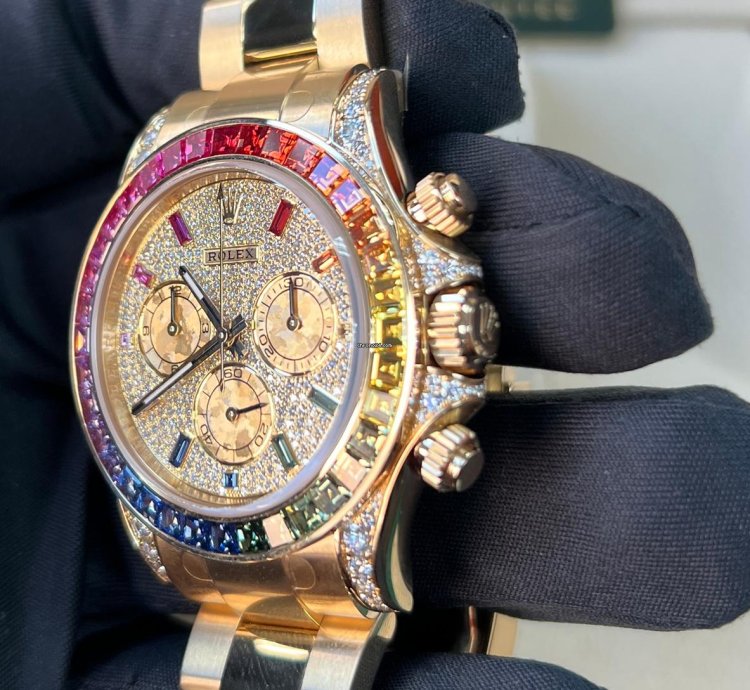 Rolex Daytona Rainbow Pave Dial Off Catalogue