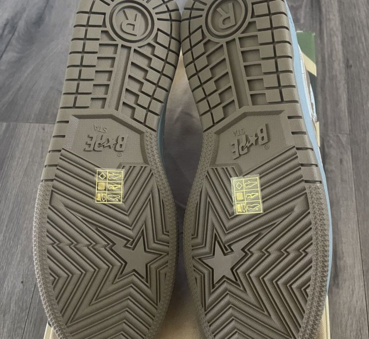 Bape Court Sta Size 10 Sax Light Blue Brand New