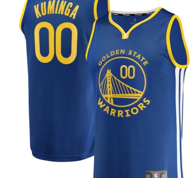 Jonathan Kuminga Golden State Warriors 2021 Nba Draft First Round Pick Fast Break Jersey Royal - Icon Edition