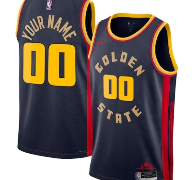 Golden State Warriors Nike Unisex 202425 Custom Swingman Jersey - City Edition - Navy