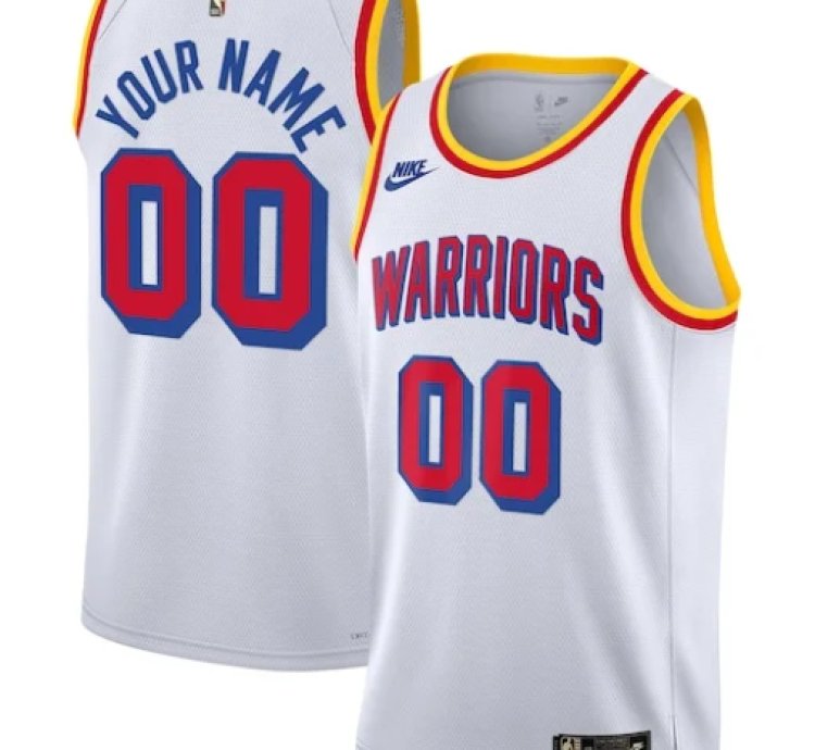 Golden State Warriors Nike Unisex Adult Swingman Custom Jersey - Classic Edition - White