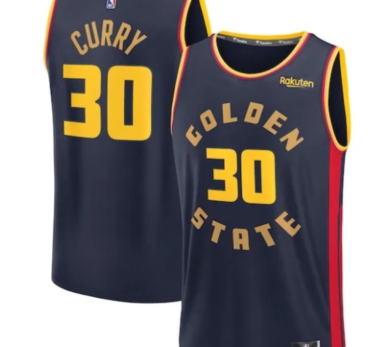 Stephen Curry Golden State Warriors 202425 Fast Break Player Jersey - City Edition - Navy