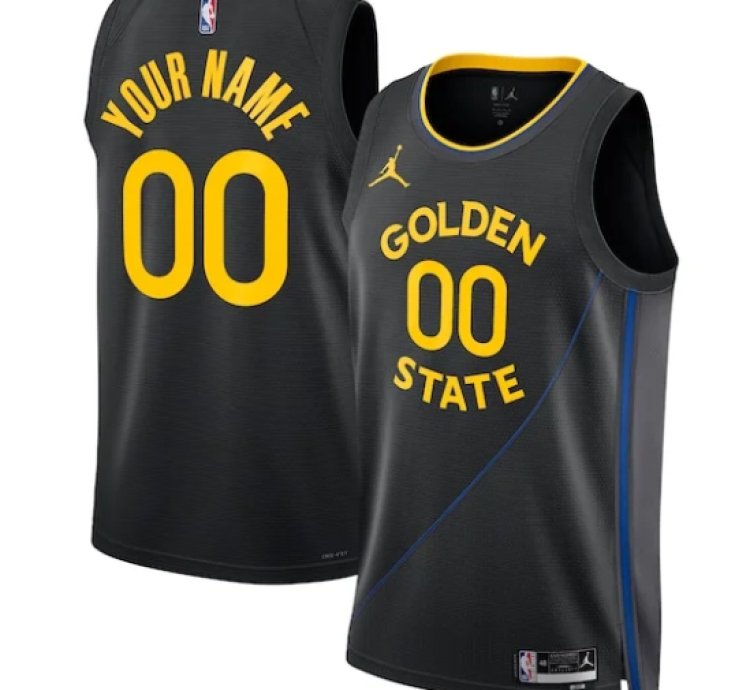 Golden State Warriors Jordan Brand Unisex 202425 Custom Swingman Jersey - Statement Edition - Black