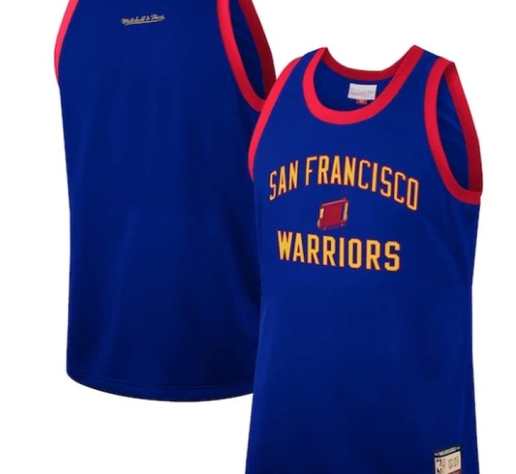 Golden State Warriors Hardwood Classics Team Heritage Fashion Jersey - Royal
