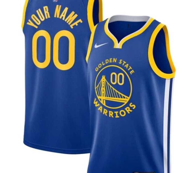 Golden State Warriors Nike Unisex 201920 Custom Swingman Jersey - Royal - Icon Edition
