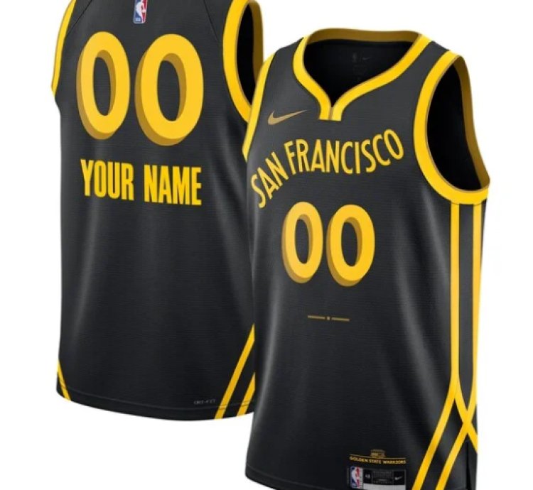 Golden State Warriors Nike Unisex 202324 Custom Swingman Jersey - Black - City Edition