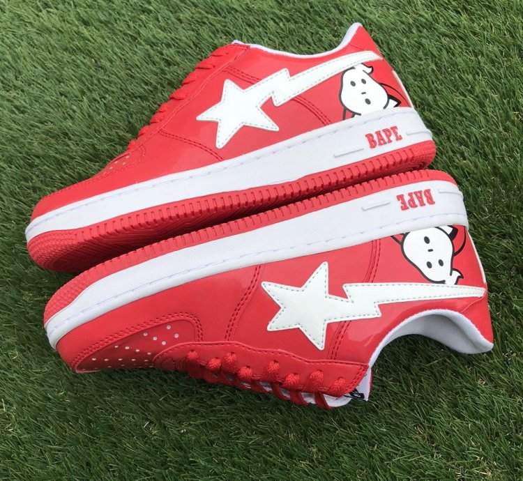 Bape Gostbusters Red Patent Leather