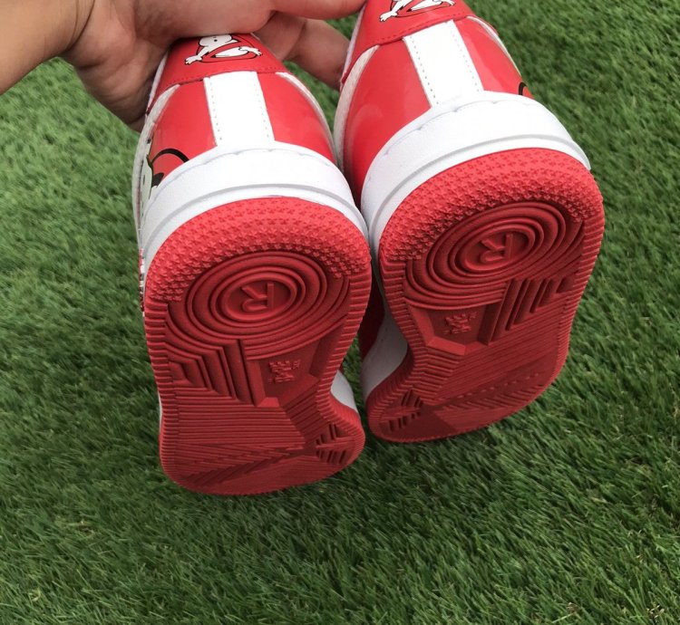 Bape Gostbusters Red Patent Leather