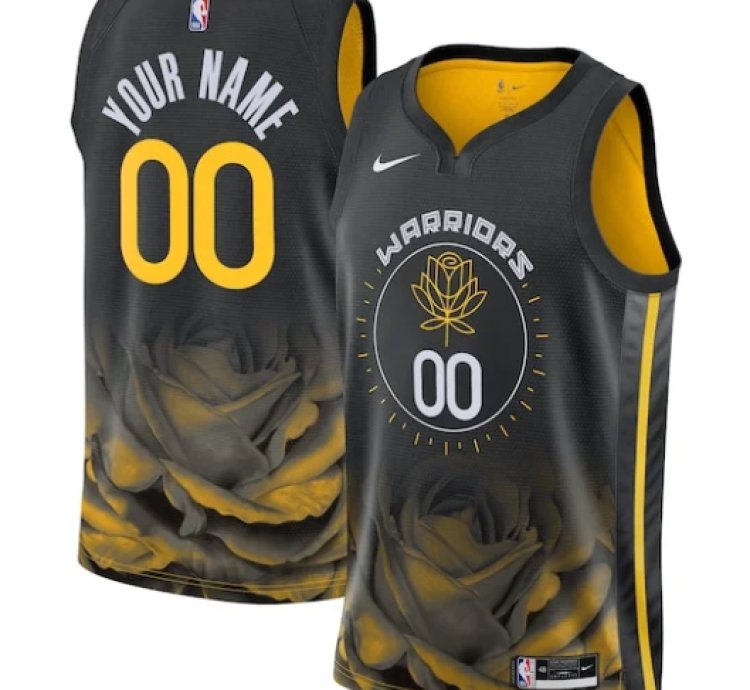 Golden State Warriors Nike Unisex 202223 Swingman Custom Jersey - City Edition - Black