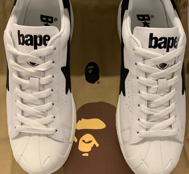 Bape Hallmark Skull Sta White