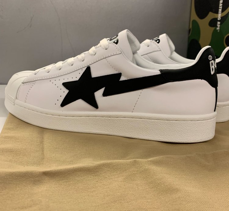 Bape Hallmark Skull Sta White