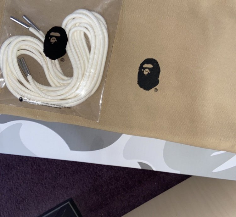 Bape Jjjjound Bapesta White Grey