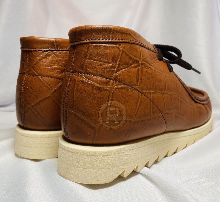 Bape Manhunt Brown Croc Skin 8 Clarks Bapesta Sta