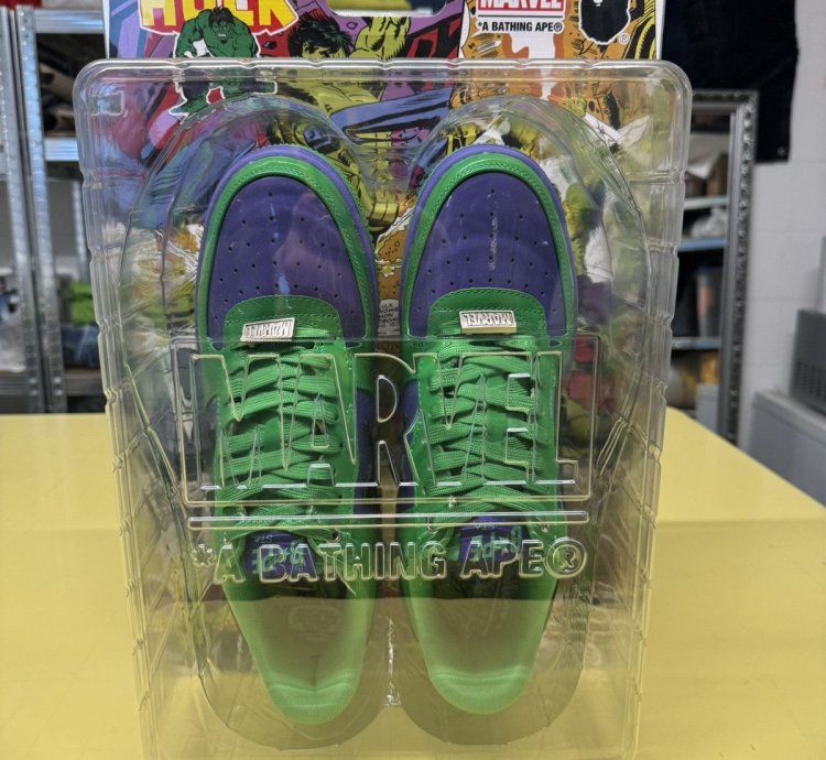 Bape Marvel Hulk Bapesta