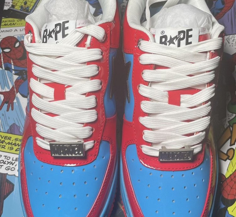 Bape Marvel Spider Man Bapesta