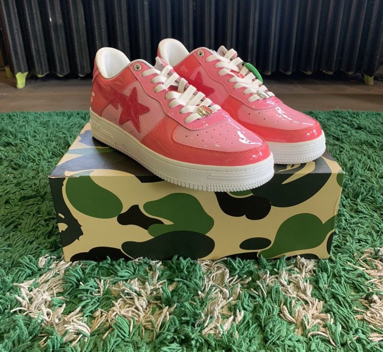 Bape Pink Bapestas