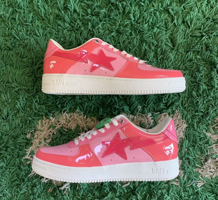 Bape Pink Bapestas