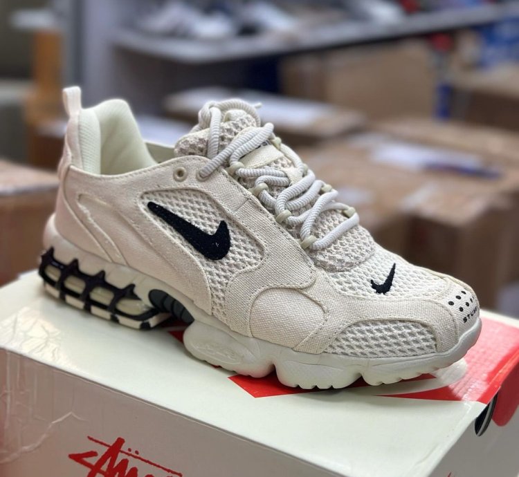 Nike X Stussy Air Zoom Spiridon Cage 2 Fossil