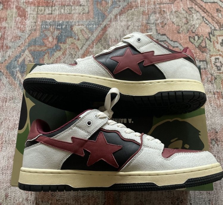 Bape Red Sk8 Sta Sneakers