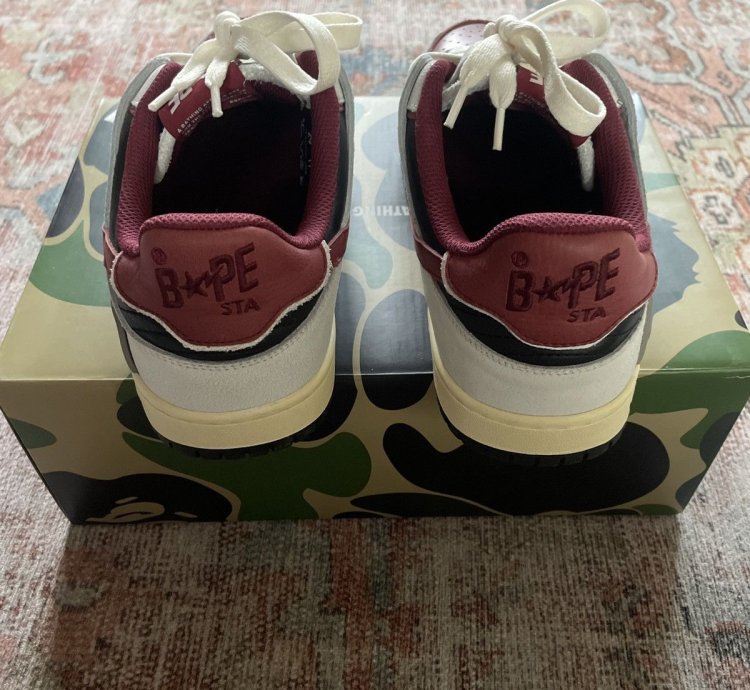 Bape Red Sk8 Sta Sneakers
